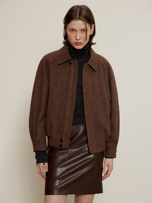 Blouson Jacket, Herringbone