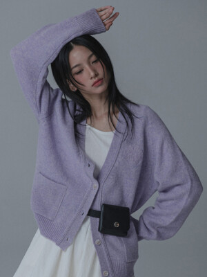 [단독]CLOVER SADDLE SHAGGY DOG KNIT CARDIGAN_3COLOR