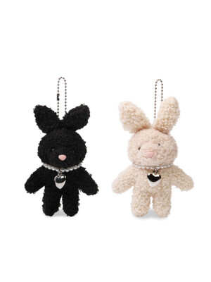 Pearl Necklace Rabbit Doll Keyring 진주목걸이 토끼 인형 키링