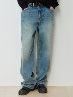 WIDE CARPENTER DENIM PANTS MBL