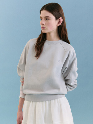 NUBASIC LOGO SWEATSHIRT LIGHT BLUE