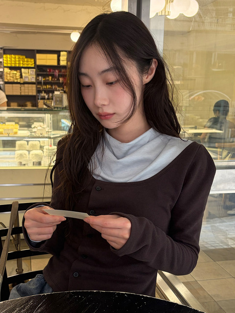 플로움 [영서 PICK]Low Flora Wave Cardigan_3Color
