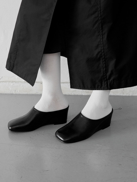 엘바 Elba Uni Wedge Mule 유니 소가죽 웨지 뮬 2colors