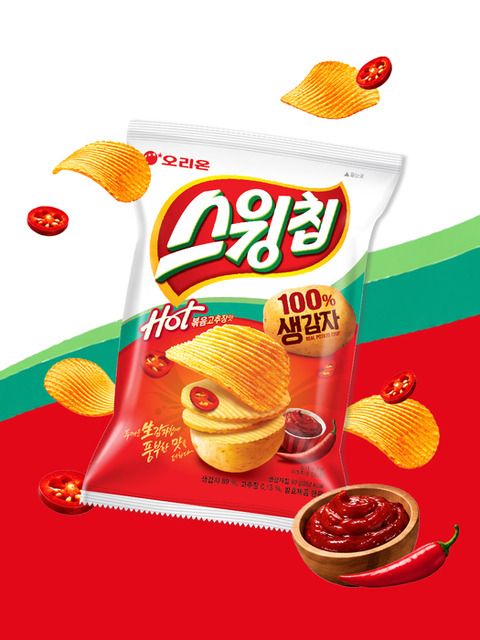 오리온 스윙칩 볶음고추장 60g 20개