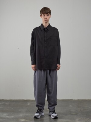 19FW OVERSIZE POCKET SHIRTS [BLACK]