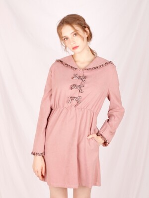 hopi suede onepiece pink