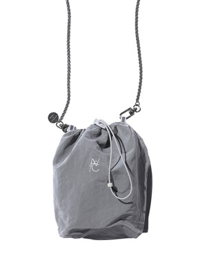 SYMBOL LOGO String Bag (gray)