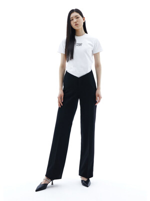 Heartshaped band trousers black