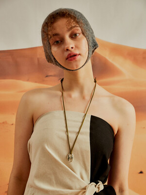 Suede pignose necklace