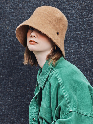 BASIC WOOL BROWN BUCKET HAT