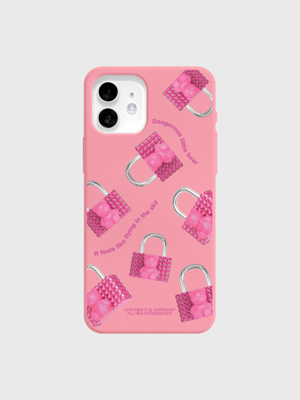 COVY PADLOCK PATTERN-PINK(컬러젤리)