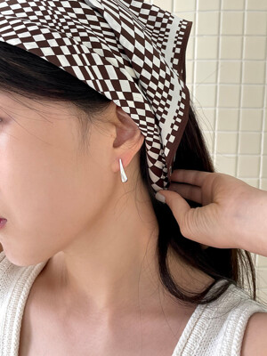 [silver925] bone earring