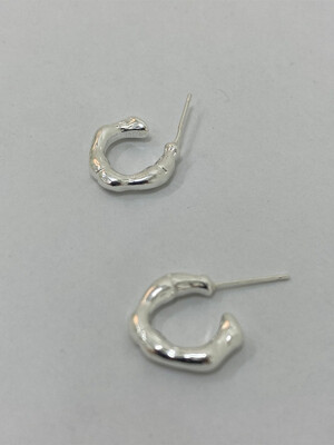 [925 silver] Deux.silver.91 / agite earring