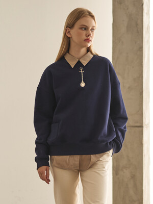 MOIRA SWEAT SHIRTS (Navy)