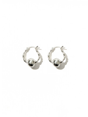 Date of birth ball earrings Silver