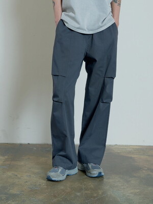 Tuck Wide Banding Pants (Charcoal)