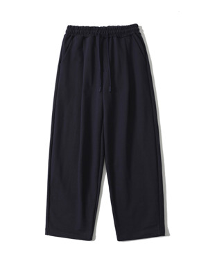 DAILY COTTON BANDING PANTS [OVERSIZE FIT]_NAVY