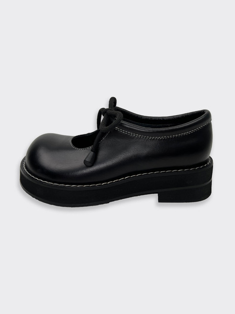 플랫슈즈 - 히푸 (HIPPU) - Ribbon Shoes l Women.black