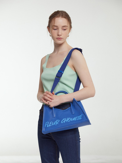 크로스백,토트백 - 플레르슈에뜨 (fleurchouette) - Fleur Mini Bag(플레르 미니 백)_Glosy blue