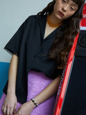 Twiggi Lace Shirts  Black (TA3265A015)