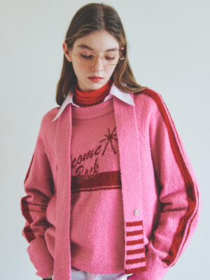 Boucle Graphic Knit [PINK]