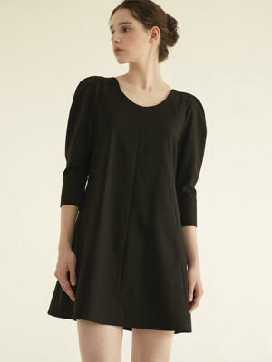 modern curve dress black