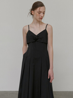 Slip Corsage Dress, Black