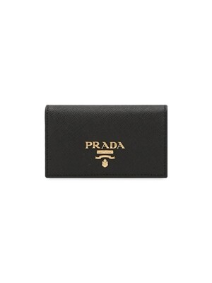 프라다 여성 사피아노 로고 블랙 카드지갑 1MC122 QWA F0002