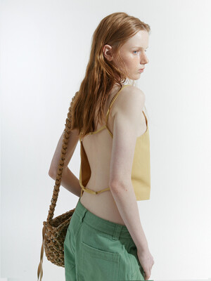 BACK STRAP SLEEVELESS, MUSTARD