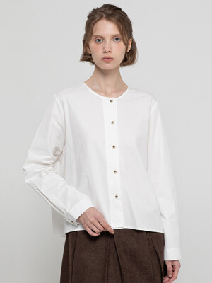 Roundneck blouse _ White