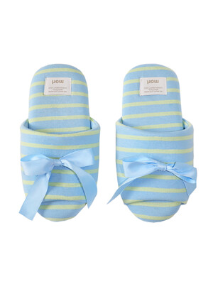 Ribbon room shoes (Stripe/3color)