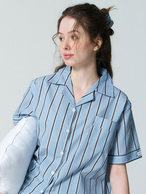 (uni) 모카 베일 반팔 잠옷 세트