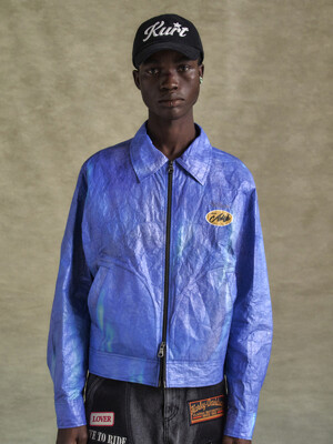 UNISEX WILSON PRINTED TYVEK JACKET awa689u(BLUE)
