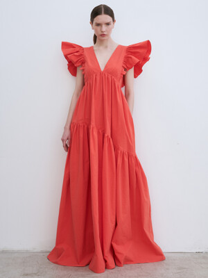 Idalia Tiered Wing Maxi Dress (2 Colors)