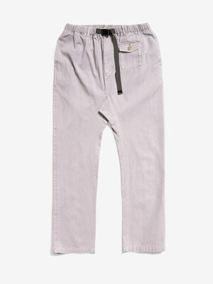 Garment Dyed Belted Pants (Moon Gray)