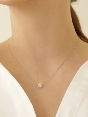 [Silver925]Moissanite 1Carat Necklace_DN0002