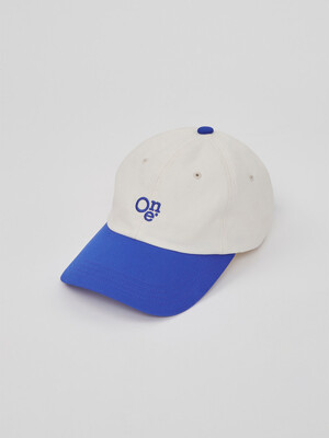 CAP ONE. WHITE/BLUE
