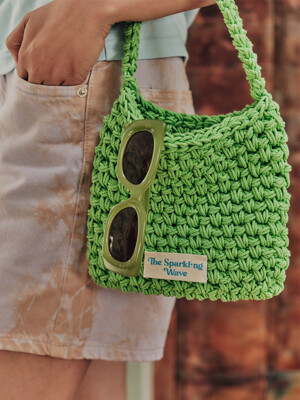 Double Crochet Bag Green