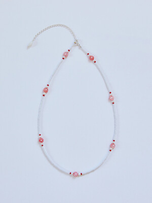 FLOWER WHITE NECKLACE
