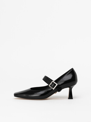 Dolce Maryjane Pumps in Textured Black