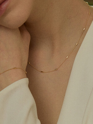 14k simple unique chain necklace