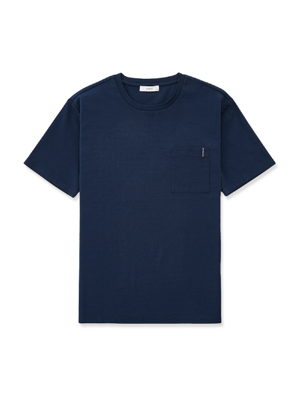 [DIEMS by STCO] 솔리드 쿨스판 포켓 라운드 티셔츠 (블루)