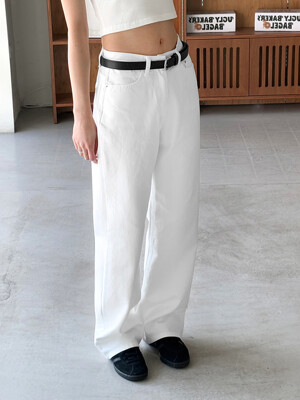 [-6cm 숏버전 추가] W50 WIDE DENIM PANTS (10COLORS)