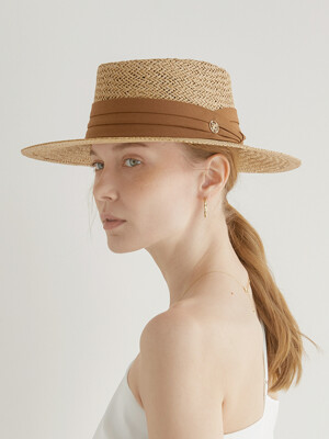 classic fedora panama hat (C026_brown)