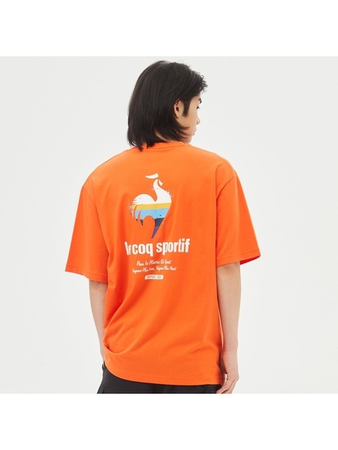 스포츠웨어 - 르꼬끄 스포르티브 (Lecoq sportif) - [르꼬끄 공식] AGA 빅꼬끄 티셔츠 (QO223GRS51)