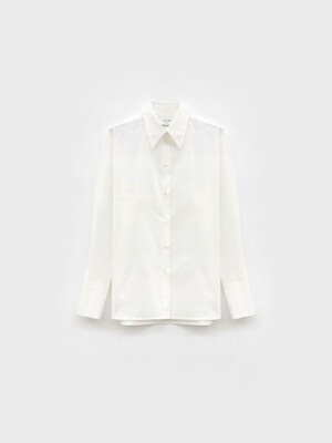 Slim Standard Cotton Shirt - White