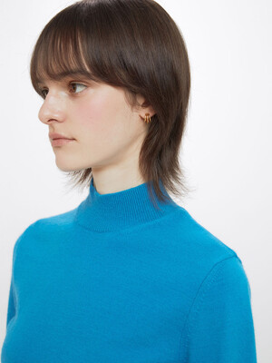 Half Neck Knit in Blue VK3WP152-22