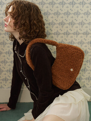 Ange Fur Tote Bag_Brown