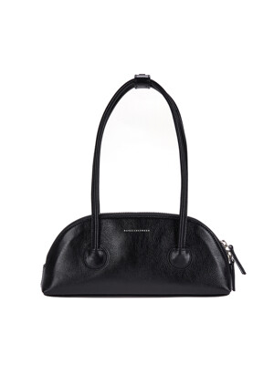 BESSETTE SHOULDER_black glossy plain