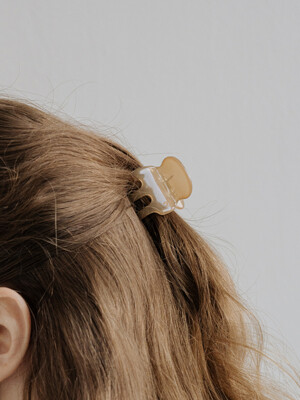 HTY010 Beige mini hair clip